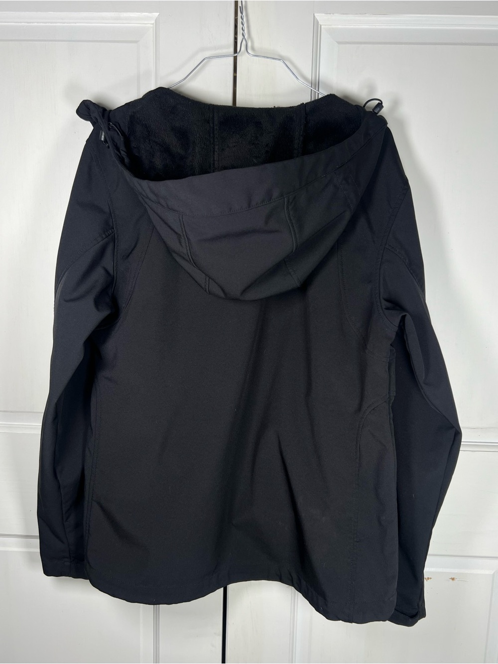 Double Diamond Jacket Womens Black Full Zip Soft Shell Outdoors Sz Large - Picture 5 of 11